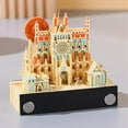 thumbnail image 4 of GHSDFBB 3D Memo Pad Autumn in Prague Notepad Non-Sticky Notes Paper Carving Convenience Stickers Art Craft Gift for Christmas Housewarming Desktop Decoration (Without Calendar & Light), 4 of 4