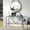 thumbnail image 2 of Henn&Hart Draper Writing Desk Home Office, 44'', Blackened Bronze, 2 of 3