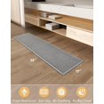 thumbnail image 2 of Upgraded Waffle Bath Mat, Super Absorbent Non Slip Bath Mats for Bathroom Floor, Machine Washable Bathroom Rugs with Tassels, Rubber Backed Bathroom Mats, Ultra Soft,Light Grey 24" x 72", 2 of 8