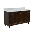 thumbnail image 6 of Bella 60" Single Bathroom Vanity with Chocolate Cabinet and Carrara Marble Top, 6 of 6