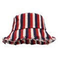 thumbnail image 6 of RFQWOVSR Women's Color Block Bucket Hat with Raw Edge for Casual Outdoor Style, 6 of 6
