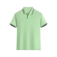 thumbnail image 2 of UACY Boys Polo Shirts Kids School Uniform Short Sleeve Tops Cozy Stretch Golf Shirt Lightweight Button Lapel Collar Tshirt ﻿, 2 of 8