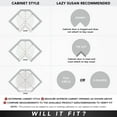 thumbnail image 7 of Rev-A-Shelf 32 Inch 2 Tier Full Circle Lazy Susan, White Polymer, 7 of 7