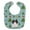 Black & White, variant on Christmas Pekingnese Black & White Baby Bib