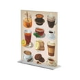 thumbnail image 2 of FixtureDisplays® 12PK 8.5x11" Clear Polystyrene Sign Holder Picture Frame Photo Menu Holder Countertop Display Rack 11193-3-8.5x11-12PK Peel off protective film (white) before use., 2 of 4