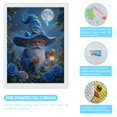 thumbnail image 3 of Diamond Art Kits for Adults - Fairy Wizard Blue Flowers Moonlight 5d Diamond Painting for Adults, Diamond Art for Adults Beginners, Frameless Diamond Painting Kits for Adults for Home Wall Decor, 3 of 7