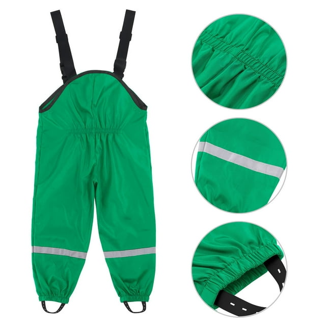 Hot6sl Ofertas Del Día Pantalones Unisex para Niños, Resistentes Al Viento y Al Barro, con Peto Impermeable.