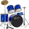 thumbnail image 1 of Bateria Acustica Audiotek  23 Pul 5 Piezas Azul Platillos Atriles Bombo, 1 of 9