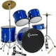 thumbnail image 1 of Bateria Acustica Audiotek  23 Pul 5 Piezas Azul Platillos Atriles Bombo, 1 of 9