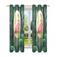 thumbnail image 7 of Yayeee Window Curtains Light Filtering 63"x42" Grommet Panel Pair Home Living Room Decor, Moon Flamingo, 7 of 7