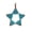 Light Blue, variant on Glass Bead Star Ornament - Fair Trade Christmas Decor Handmade in Uganda, East Africa