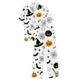 thumbnail image 5 of successthop Halloween Pajamas Women Short Sleeve Collar Button Down with Pant 2 Pieces with Pockets Loungewear, 5 of 5
