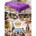 thumbnail image 5 of Modern Purple Table Cloth, Abstract Diamond Luxury Gradient Waterproof Tablecloth for Rectangle Tables, Reusable Washable Fabric Table Cover for Restaurant Kitchen Dining Tables 60"x84", 5 of 6