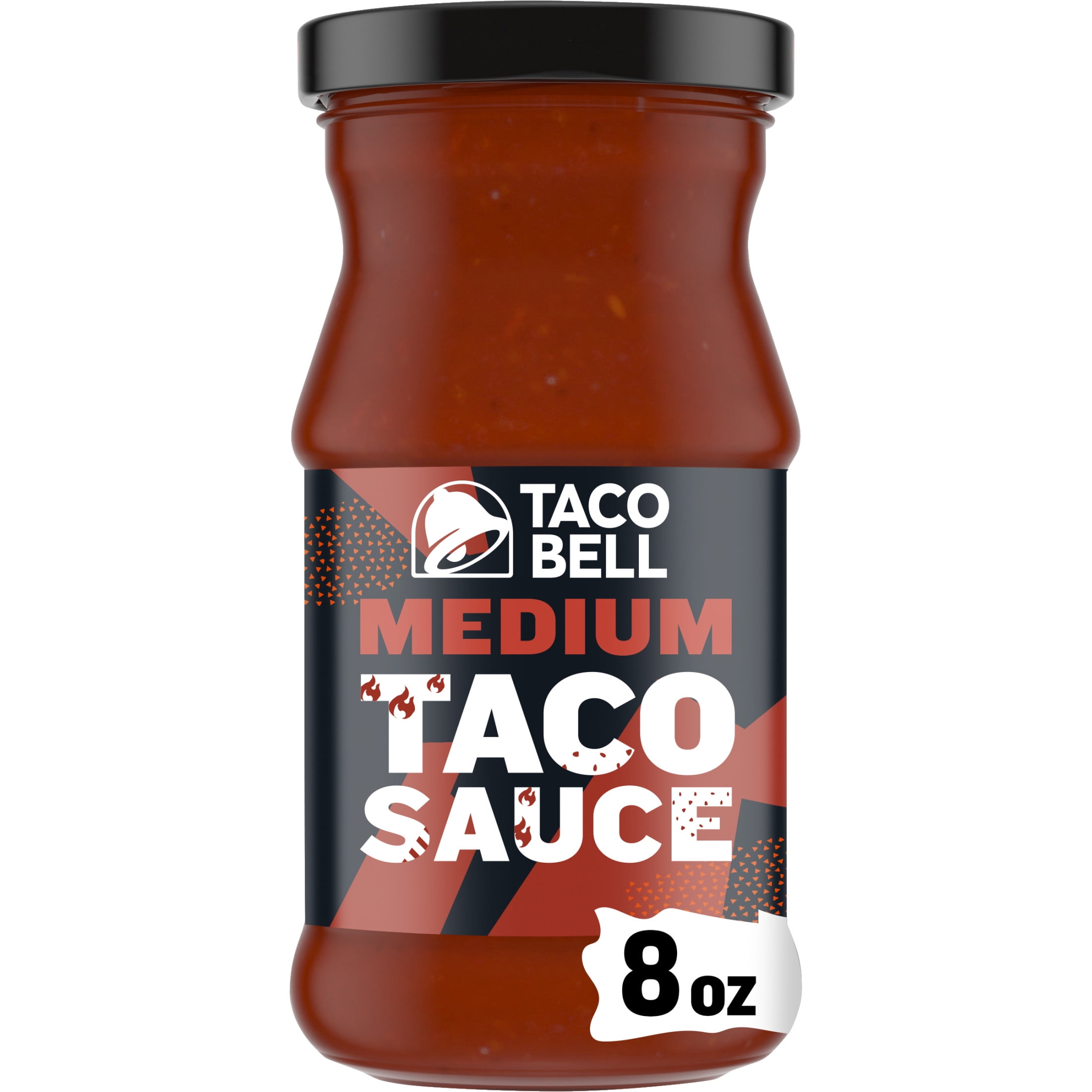(2 pack) Taco Bell Medium Taco Sauce, 8 oz Bottle