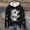 Black, variant on Women's Hoodies Sweatshirts Cozy Autumn Winter Hoodie with Cow Print Pattern Long Sleeve Shoulder Down Design Comfort Top for Ladies Blue S