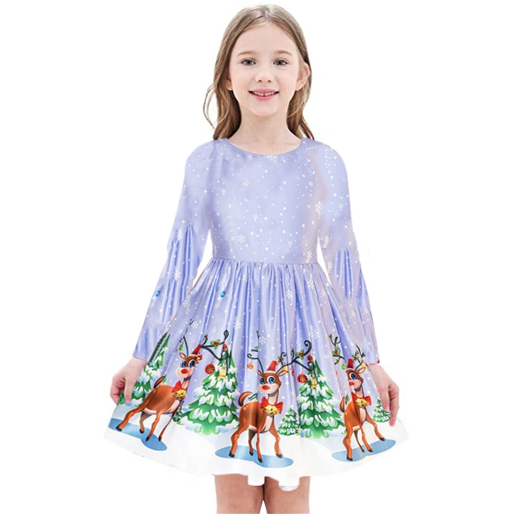 NEW Boutique Christmas Princess Bell Aurora Girls Short Sleeve Dress