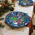 thumbnail image 3 of 50Pcs Christmas Paper Plates - 7 & 9 Inch Blue Holiday Party Disposable Plates Decorative Dinner Dessert Plates for Christmas Party Tableware Supplies Table Decor, 3 of 7