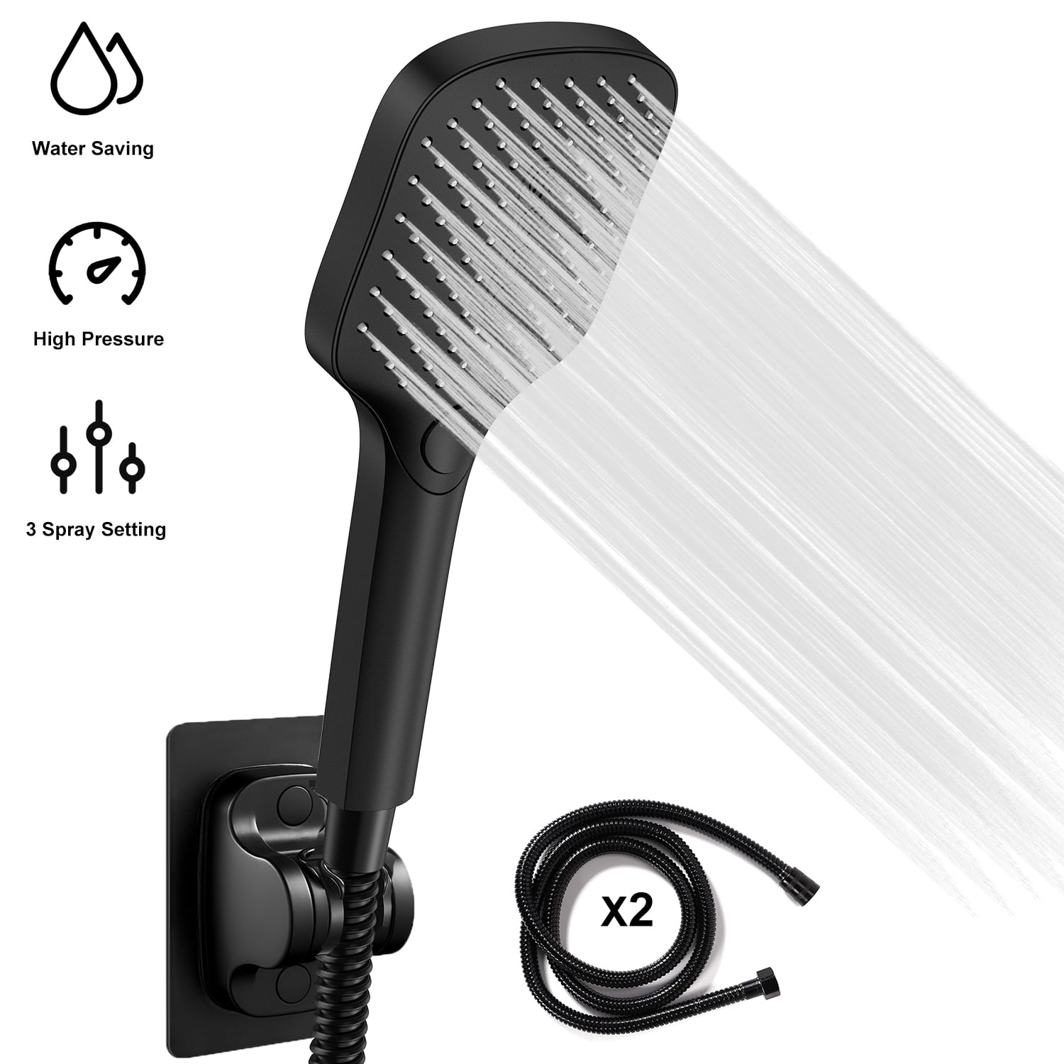 Buy TOPVISION Handheld Shower Head, High Pressure Shower Head with 3