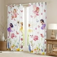 thumbnail image 2 of Erosebridal Fairy Elf Curtains and Drapes (52x84), Spring Daisy Floral 30%-50% Blackout Curtains for Bedroom, Princess Style Curtains for Living Room, Window Treatments Bedroom Decoration, 2 of 6