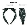 thumbnail image 5 of Unique Bargains 1 Pcs Bowknot Headband with Bunny Ears Hairband for Women 2.17 Inch Green, 5 of 7