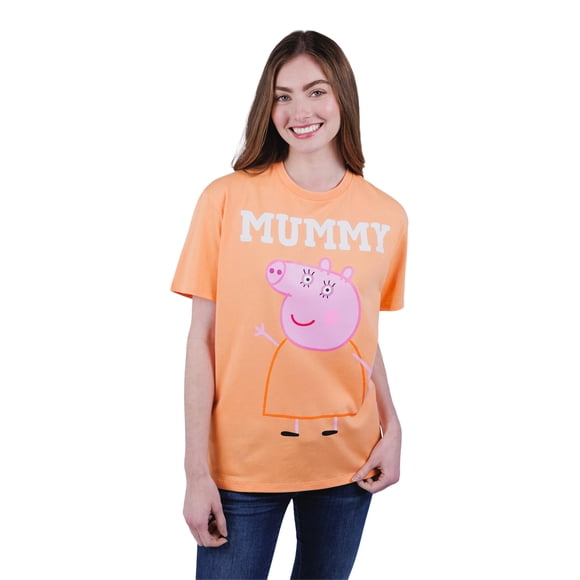 Camiseta gráfica naranja para mujer Peppa Pig Mamá XXL