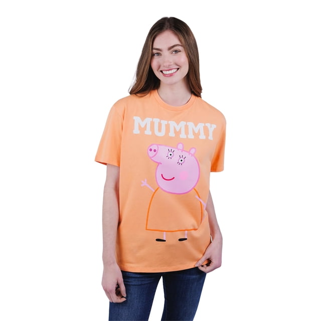 Camiseta gráfica naranja para mujer Peppa Pig Mamá XXL