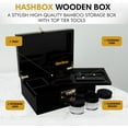 thumbnail image 3 of HASHBOX Storage Box - Large Bamboo Box with Combination Lock, 3 of 6