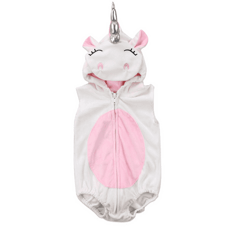 Fashion Costume Newborn Unicorn Baby Girls Unicorn Romper Jumpsuit Jumper Outfits Hooded Clothes New