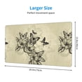 thumbnail image 3 of Bingfone Vintage Floral Large Gaming Mouse Pad,Extended Desk Mousepad With Stitched Edges,Non-Slip Base,29.5 X 16 In, 3 of 9