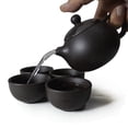 thumbnail image 2 of Clay Teapot with 4 Cups Set，Traditional Chinese Kung Fu Tea Set Teapot and Small Tasting Cups Home Office, 2 of 4