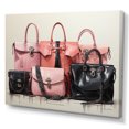 thumbnail image 2 of Designart "Bags Glamour Pink Designer wall art IV" Fashion Canvas Art Print, 2 of 5