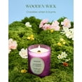 thumbnail image 4 of M&SENSE Lavender Vanilla Candles, 18oz Wooden Wick Strong Scented Candle, 100 Hours Slow Burning No Toxin Natural Soy Wax, Calm Relaxing Sleep Home Fragrance, 4 of 8