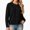 Black, variant on Womens Casual Knit Cardigan Round Neck Lightweight Breathable Soft Everyday Layering Top Camel M