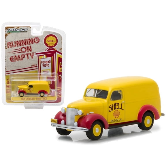 1939 Chevrolet Panel Truck Shell Oil Running on Empty" Series 4 1/64 Diecast Model Car by Greenlight"