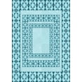 thumbnail image 1 of Ahgly Company Machine Washable Indoor Rectangle Transitional Tron Blue Area Rugs, 7' x 9', 1 of 7