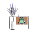 thumbnail image 1 of Dibujos animados icono de Navidad arbol de Navidad Tarjeta de jarrón de lavanda artificial, 1 of 3