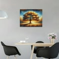 thumbnail image 4 of Large Wall Art Gold Tree of Life Pictures Wall Decor Master Over Above Bed Canvas Prints Horizontal Framed Artwork Paintings Home Office Decorations For Living Room Bedroom 16"x12", 4 of 6