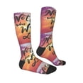 thumbnail image 3 of Bingfone Compression Socks For Women And Men Long Socks For Running Athletic Cycling Nurse-Not All Who Wander Are Lost, 3 of 9