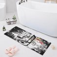 thumbnail image 7 of Coolnut Black Treble Clef Bath Mat, Dry Quickly Non Slip Absorbent Bath Rug, Soft Living Room Bedroom Home Floor Mats, Bath Mats for Bathroom, Tub and Shower 20" x 39" Home Decor, 7 of 7
