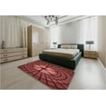 thumbnail image 4 of Ahgly Company Indoor Square Patterned DarkRed Area Rugs, 4' Square, 4 of 6