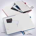 thumbnail image 4 of Cuaderno punteado, tamaño A5, 120 g/m², 160 páginas, funda de piel, paquete de 7 unidades, 4 of 6