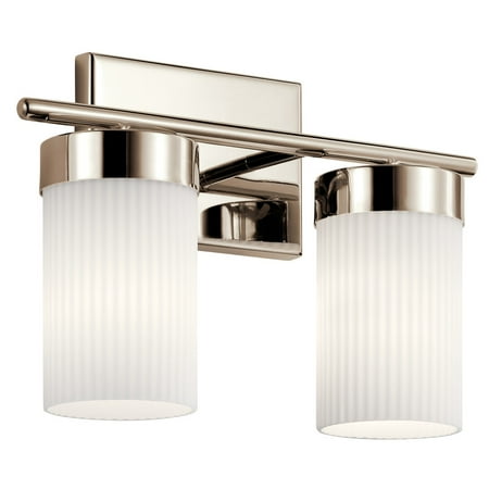 

Kichler 55111 Ciona 2 Light 15 Wide Bathroom Vanity Light - Nickel