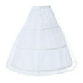thumbnail image 5 of Womens 3 Hoop A Line Floor Length Wedding Gown Petticoat Underskirt Skirts for Women Midi Length Women's Skirt Suits for Work Stretchy Skirt Table Skirts for Rectangle Tables 6ft Women's plus Skirts, 5 of 7