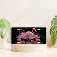 thumbnail image 6 of 1 Pcs 2D Flat License Plate Covers & Frames, Pink Flamingo For Decorative Front, Waterproof For Decoration Aluminum License Plate Covers & Frames Cover For Men Women, 12" X 6", 6 of 6