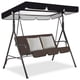thumbnail image 1 of Toldo para columpio de patio para columpios de 3 asientos, impermeable y resistente al sol, cubierta superior para silla de columpio de porche, repuesto para sombrilla, hecho de poliéster de alta dens, 1 of 6