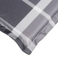 thumbnail image 4 of vidaXL Sun Lounger Cushion Grey Check Pattern 200x60x3cm Oxford Fabric, 4 of 5