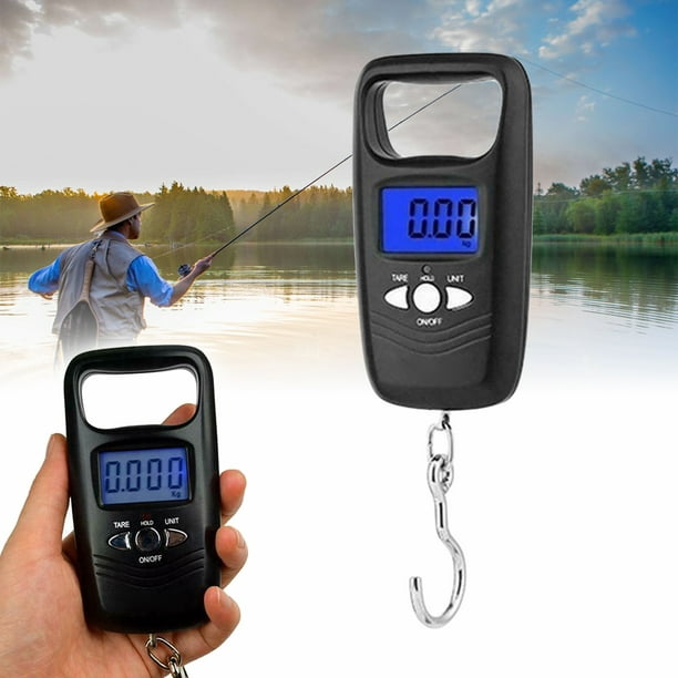 Wobythan 50kg Portable Fishing Digital Weight Scale Electronic Scale Pocket Hanging Hook Luggage Scale For Home Outdoor