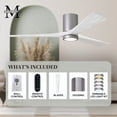 thumbnail image 7 of Matthews Fans - Irene - Ceiling Fan with Light Kit Matte White 42 inchesMatte, 7 of 7