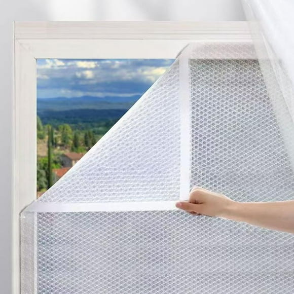 Qaailabf Double Sealing Window Insulation Film Kit - Transparent Windproof Thermal Curtain for Winter - Self-Adhesive Coldproof Plastic Film - Multiple Sizes Available - Easy Installation - Heat