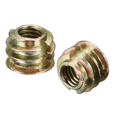 

M6x8mm Furniture Screw-in Nut Zinc Alloy Color Zinc 60 Pack